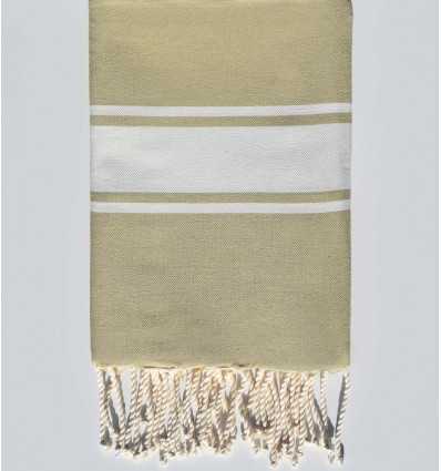 Fouta Plate vert kaki clair