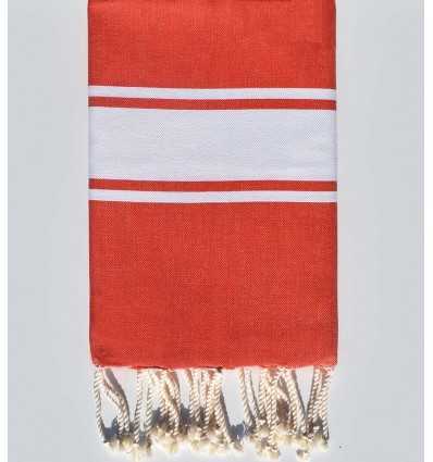 fouta plate rouge cardinal