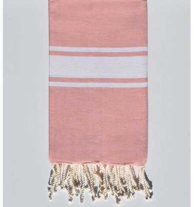 Fouta Plate rose dragée