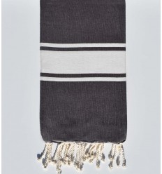 Serviette de plage plate Violet d'évêque foncé Fouta Tunisia - 1