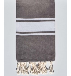 Serviette de Plage Plate mauve Mountbatten Fouta Tunisia - 1