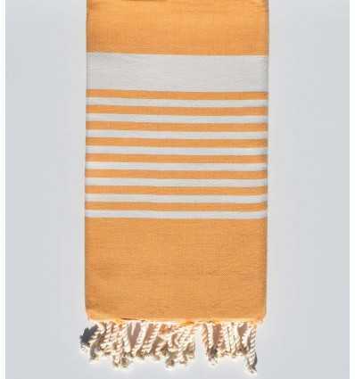 Serviette de plage arthur jaune foncé Fouta Tunisia - 3