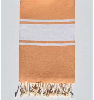 Serviette de plage orange saumon