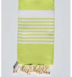 Fouta arthur vert lime Fouta Tunisia - 1