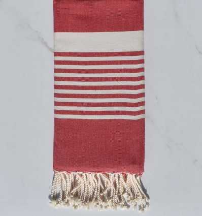 Fouta arthur rouge