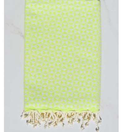 Fouta papillon couleur chartreuse