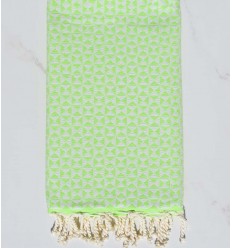 Fouta papillon vert printemps Fouta Tunisia - 1