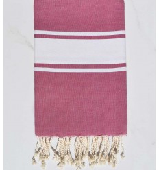 Fouta Plate rose violacé Fouta Tunisia - 1