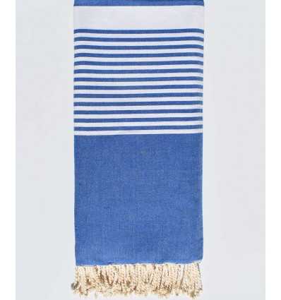 Jeté bleu denim Fouta Tunisia - 2