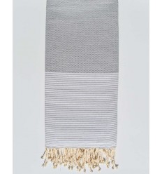 Jeté gris bis clair  - 1