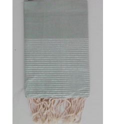 FOUTA Lurex plate vert céladon 