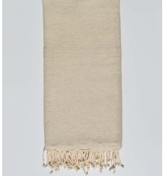 Jeté beige sable  - 1