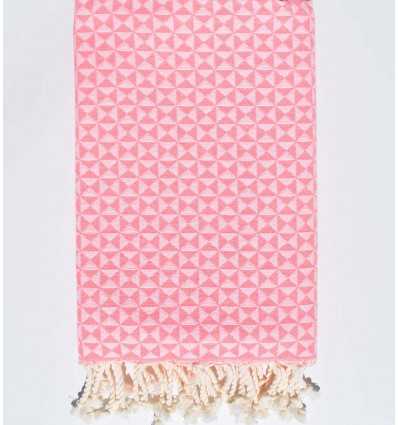 Fouta papillon rose fluo Fouta Tunisia - 2