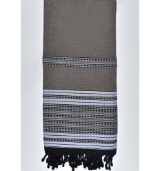 Grande Fouta Arabesque Châtaigne  - 1