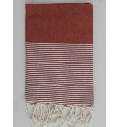 FOUTA Lurex plate acajou 