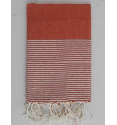 FOUTA Lurex plate roux 