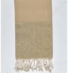 FOUTA Lurex plate Sable  - 1