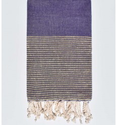 fouta plate lurex violet  - 1
