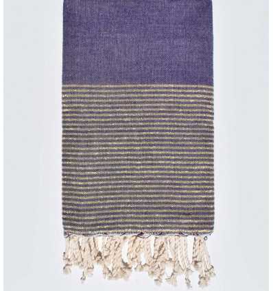 fouta plate lurex violet