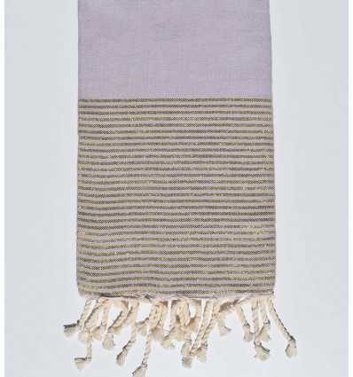 FOUTA Lurex plate Parme