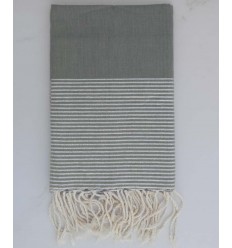 FOUTA Lurex plate gris 