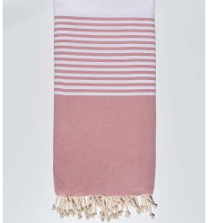 Jeté rose balais Fouta Tunisia - 1