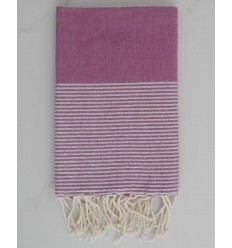 FOUTA Lurex plate mauve 