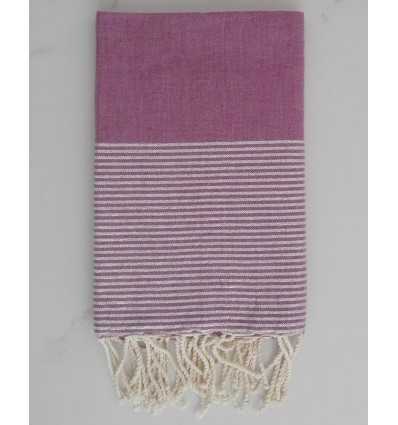 Fouta Lurex mauve