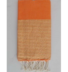 FOUTA Lurex plate orange 