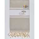 Fouta plate avec broderie Fouta Tunisia - 3