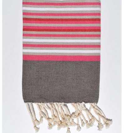 Fouta enfant taupe