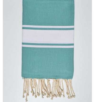 Fouta Plate vert glauque