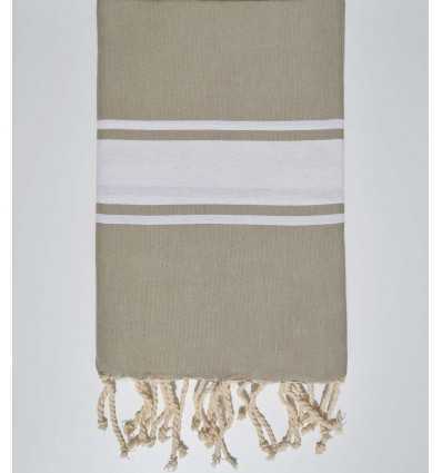 Fouta plate Beigeasse