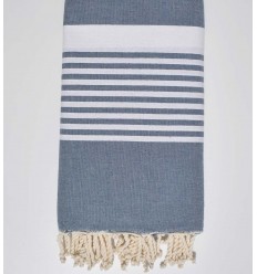 Jeté couple Bleu barbeau  - 1