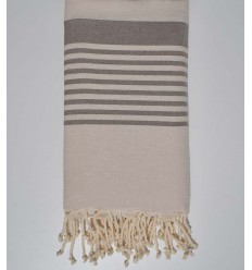 Jeté couple beige clair  - 1