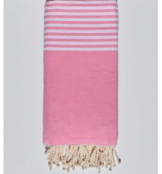 Jeté rose clair Fouta Tunisia - 1