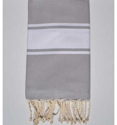 Fouta Plate gris tourdille