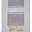 Fouta Plate gris tourdille Fouta Tunisia - 2