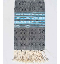 Fouta thalasso bleu marine et azur Fouta Tunisia - 1