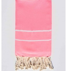Fouta chevron rose fluo Fouta Tunisia - 1