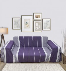 Jeté plate violet foncé  - 3