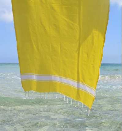 Fouta Plate jaune Fouta Tunisia - 4