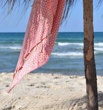 Fouta papillon rose clair Fouta Tunisia - 3