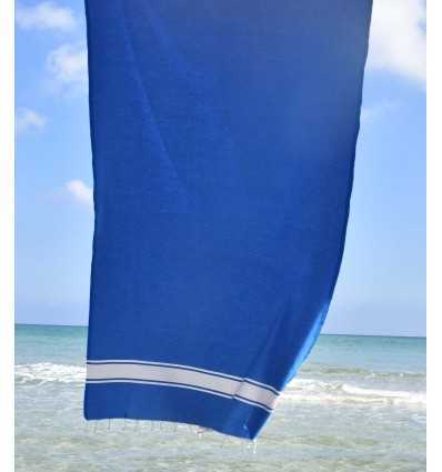 Fouta Plate bleu