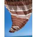 serviette de plage arthur marron noisette Fouta Tunisia - 1