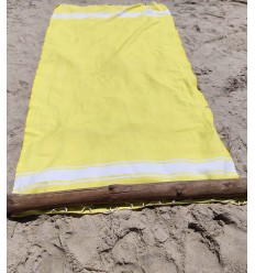 Fouta Plate jaune fluo clair Fouta Tunisia - 1