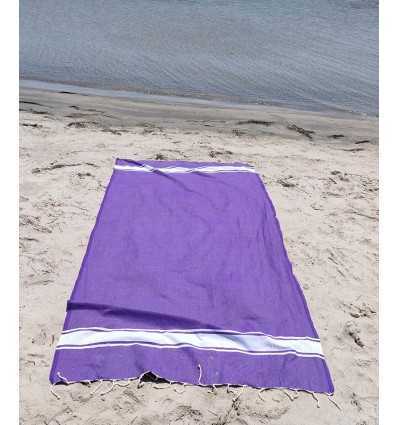 Fouta plate violet améthyste