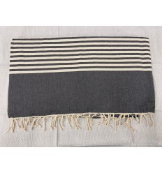 Jeté gris noir 2.3m*2.8m  - 1