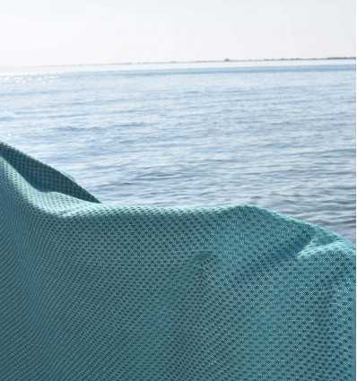 Fouta nid d'abeille vert sapin  - 4