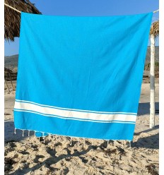 Fouta Plate bleu azur Fouta Tunisia - 1